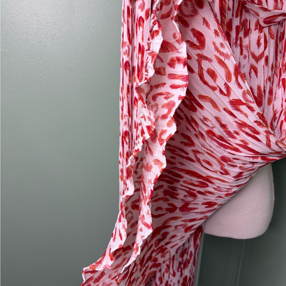 Stylish Red and White Patterned Pant - Picture 6 of 8